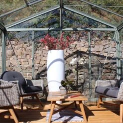 Serre De Jardin SUPRA 17,40m² En Aluminium Naturel Et Verre Trempé 4mm + Embase Incluse - Lams 25 Serre De Jardin SUPRA 17,40m² En Aluminium Naturel Et Verre Trempé 4mm + Embase Incluse - Lams -Jardin Serre Boutique serre de jardin supra 1740m en aluminium naturel et verre trempe 4mm embase incluse lams 3