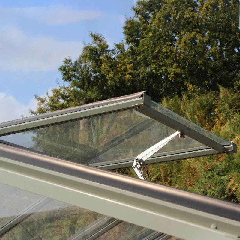 Serre De Jardin SUPRA 17,40m² En Aluminium Naturel Et Verre Trempé 4mm + Embase Incluse - Lams 7 Serre De Jardin SUPRA 17,40m² En Aluminium Naturel Et Verre Trempé 4mm + Embase Incluse - Lams – Image 5