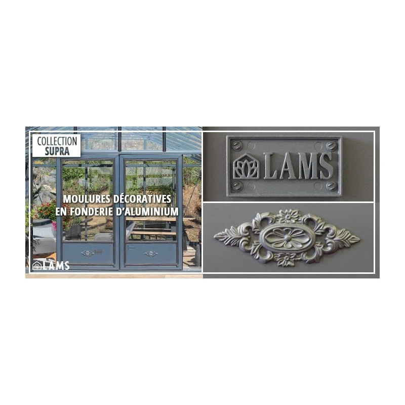 Serre De Jardin SUPRA 19m² En Aluminium Naturel Et Verre Trempé 4mm + Embase Incluse - Lams 14 Serre De Jardin SUPRA 19m² En Aluminium Naturel Et Verre Trempé 4mm + Embase Incluse - Lams – Image 12
