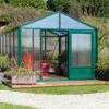 Serre De Jardin SUPRA 21,30m² En Aluminium Laqué Et Verre Trempé 4mm + Embase Incluse - Lams -Jardin Serre Boutique serre de jardin supra 2130m en aluminium laque et verre trempe 4mm embase incluse lams