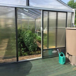 Serre De Jardin SUPRA 21,30m² En Aluminium Naturel Et Verre Trempé 4mm + Embase Incluse - Lams -Jardin Serre Boutique serre de jardin supra 2130m en aluminium naturel et verre trempe 4mm embase incluse lams 1