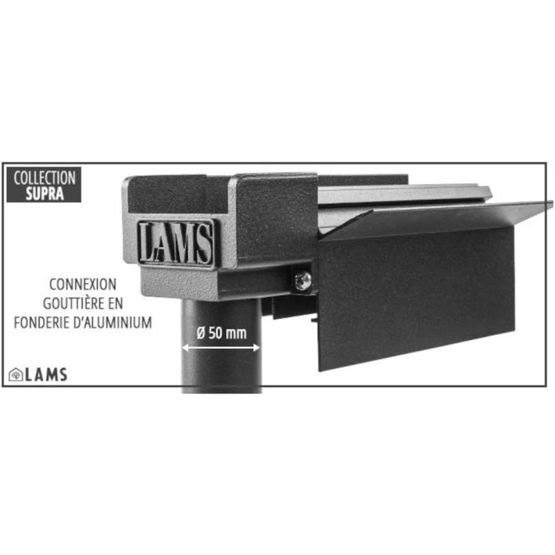 Serre De Jardin SUPRA 23,70m² En Aluminium Naturel Et Verre Trempé 4mm + Embase Incluse - Lams 10 Serre De Jardin SUPRA 23,70m² En Aluminium Naturel Et Verre Trempé 4mm + Embase Incluse - Lams – Image 8