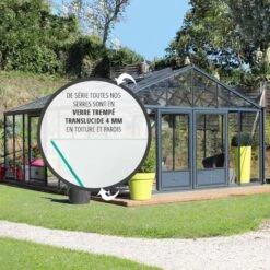 Serre De Jardin SUPRA 27,80m² En Aluminium Naturel Et Verre Trempé 4mm + Embase Incluse - Lams -Jardin Serre Boutique serre de jardin supra 2780m en aluminium naturel et verre trempe 4mm embase incluse lams 1