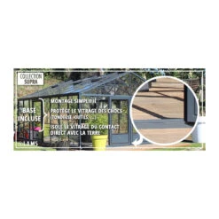Serre De Jardin SUPRA 31,50m² En Aluminium Naturel Et Verre Trempé 4mm + Embase Incluse - Lams -Jardin Serre Boutique serre de jardin supra 3150m en aluminium naturel et verre trempe 4mm embase incluse lams 9