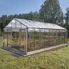 Serre De Jardin SUPRA 34,70m² En Aluminium Naturel Et Verre Trempé 4mm + Embase Incluse - Lams -Jardin Serre Boutique serre de jardin supra 3470m en aluminium naturel et verre trempe 4mm embase incluse lams