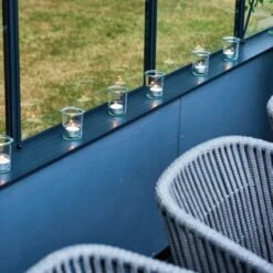 Serre De Jardin Sur Muret 13m² Anthracite En Verre Trempé Grand Oase - Juliana -Jardin Serre Boutique serre de jardin sur muret 13m anthracite en verre trempe grand oase juliana 8