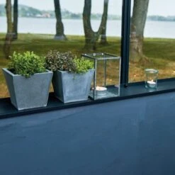 Serre De Jardin Sur Muret 13m² Anthracite En Verre Trempé Grand Oase - Juliana -Jardin Serre Boutique serre de jardin sur muret 13m anthracite en verre trempe grand oase juliana 9