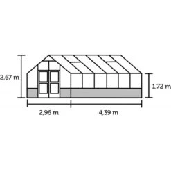 Serre De Jardin à Poser Sur Muret 13m² Anthracite En Verre Trempé Premium - Juliana -Jardin Serre Boutique serre de jardin sur muret 13m anthracite en verre trempe premium juliana 9