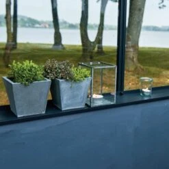 Serre De Jardin Sur Muret 18,8m² Anthracite En Verre Trempé Grand Oase - Juliana -Jardin Serre Boutique serre de jardin sur muret 188m anthracite en verre trempe grand oase juliana 2