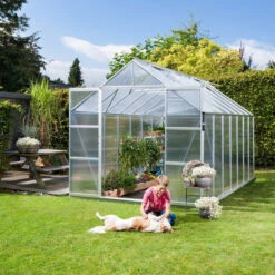 Serre De Jardin Uranus 11,5m² En Alu Anodisé Et Panneaux De PC 4mm - Vitavia -Jardin Serre Boutique serre de jardin uranus 115m en alu anodise et panneaux de pc 4mm vitavia 1