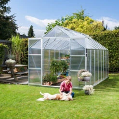 Serre De Jardin Uranus 11,5m² En Alu Anodisé Et Panneaux De PC 6mm - Vitavia -Jardin Serre Boutique serre de jardin uranus 115m en alu anodise et panneaux de pc 6mm vitavia 1