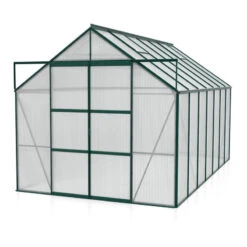 Serre De Jardin Uranus 11,5m² En Alu émeraude Et Panneaux De PC 6mm - Vitavia -Jardin Serre Boutique serre de jardin uranus 115m en alu emeraude et panneaux de pc 6mm vitavia 3