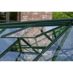 Serre De Jardin Uranus 11,5m² En Alu émeraude Et Verre De Sécurité 3mm - Vitavia -Jardin Serre Boutique serre de jardin uranus 115m en alu emeraude et verre de securite 3mm vitavia 1