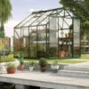Serre De Jardin Uranus 6,7m² En Alu émeraude Et Verre De Sécurité 3mm - Vitavia -Jardin Serre Boutique serre de jardin uranus 67m en alu emeraude et verre de securite 3mm vitavia