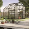 Serre De Jardin Uranus 6,7m² En Alu Noir Et Panneaux De PC 6mm - Vitavia -Jardin Serre Boutique serre de jardin uranus 67m en alu noir et panneaux de pc 6mm vitavia