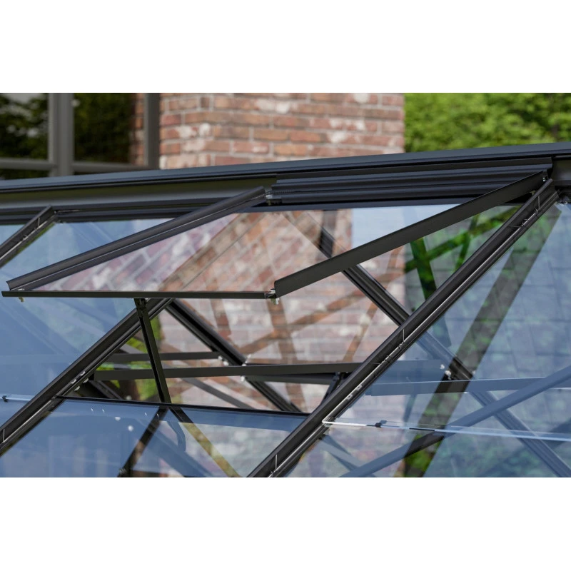 Serre De Jardin Uranus 6,7m² En Alu Noir Et Verre De Sécurité 3mm - Vitavia 5 Serre De Jardin Uranus 6,7m² En Alu Noir Et Verre De Sécurité 3mm - Vitavia – Image 3