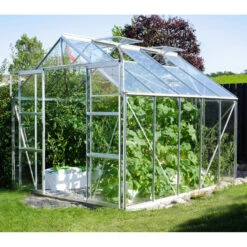 Serre De Jardin Uranus 8,3m² En Alu Anodisé Et Verre De Sécurité 3mm - Vitavia -Jardin Serre Boutique serre de jardin uranus 83m en alu anodise et verre de securite 3mm vitavia 1