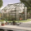 Serre De Jardin Uranus 8,3m² En Alu émeraude Et Panneaux De PC 6mm - Vitavia -Jardin Serre Boutique serre de jardin uranus 83m en alu emeraude et panneaux de pc 6mm vitavia