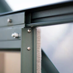 Serre De Jardin Uranus 8,3m² En Alu émeraude Et Verre De Sécurité 3mm - Vitavia -Jardin Serre Boutique serre de jardin uranus 83m en alu emeraude et verre de securite 3mm vitavia 4