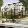Serre De Jardin Uranus 8,3m² En Alu Noir Et Verre De Sécurité 3mm - Vitavia