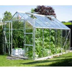 Serre De Jardin Uranus 9,9m² En Alu Anodisé Et Verre De Sécurité 3mm - Vitavia -Jardin Serre Boutique serre de jardin uranus 99m en alu anodise et verre de securite 3mm vitavia 1