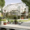 Serre De Jardin Uranus 9,9m² En Alu Anodisé Et Verre De Sécurité 3mm - Vitavia