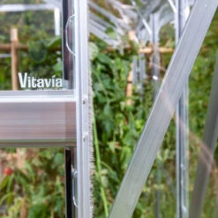Serre De Jardin Uranus 9,9m² En Alu Anodisé Et Verre De Sécurité 3mm - Vitavia -Jardin Serre Boutique serre de jardin uranus 99m en alu anodise et verre de securite 3mm vitavia 5
