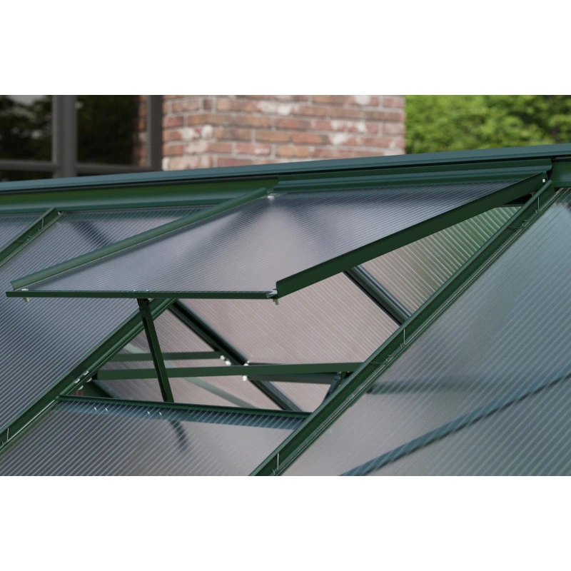 Serre De Jardin Uranus 9,9m² En Alu émeraude Et Panneaux De PC 4mm - Vitavia 5 Serre De Jardin Uranus 9,9m² En Alu émeraude Et Panneaux De PC 4mm - Vitavia – Image 3