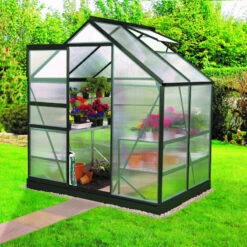Serre De Jardin Venus 2,5m² En Aluminium émeraude Et Polycarbonate 6mm - Vitavia -Jardin Serre Boutique serre de jardin venus 25m en aluminium emeraude et polycarbonate 6mm vitavia 1