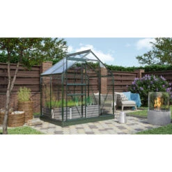 Serre De Jardin Venus 2,5m² En Aluminium émeraude Et Verre De Sécurité 3mm - Vitavia -Jardin Serre Boutique serre de jardin venus 25m en aluminium emeraude et verre de securite 3mm vitavia 3