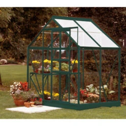 Serre De Jardin Venus 2,5m² En Aluminium émeraude Et Verre De Sécurité 3mm - Vitavia -Jardin Serre Boutique serre de jardin venus 25m en aluminium emeraude et verre de securite 3mm vitavia 4