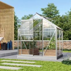 Serre De Jardin Venus 2,5m² En Aluminium Et Verre De Sécurité 3mm - Vitavia -Jardin Serre Boutique serre de jardin venus 25m en aluminium et verre de securite 3mm vitavia 3