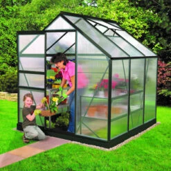 Serre De Jardin Venus 3,8m² En Aluminium émeraude Et Polycarbonate 4mm - Vitavia -Jardin Serre Boutique serre de jardin venus 38m en aluminium emeraude et polycarbonate 4mm vitavia 1