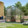Serre De Jardin Venus 3,8m² En Aluminium émeraude Et Polycarbonate 6mm - Vitavia -Jardin Serre Boutique serre de jardin venus 38m en aluminium emeraude et polycarbonate 6mm vitavia