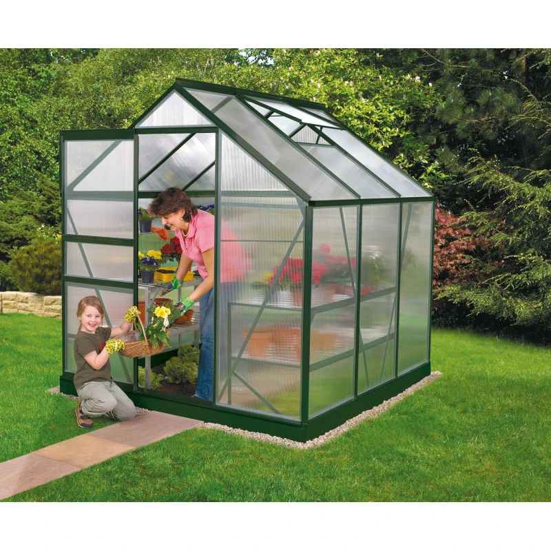 Serre De Jardin Venus 3,8m² En Aluminium émeraude Et Polycarbonate 6mm - Vitavia 7 Serre De Jardin Venus 3,8m² En Aluminium émeraude Et Polycarbonate 6mm - Vitavia – Image 5
