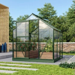 Serre De Jardin Venus 3,8m² En Aluminium émeraude Et Verre De Sécurité 3mm - Vitavia 10 Serre De Jardin Venus 3,8m² En Aluminium émeraude Et Verre De Sécurité 3mm - Vitavia -Jardin Serre Boutique serre de jardin venus 38m en aluminium emeraude et verre de securite 3mm vitavia 2