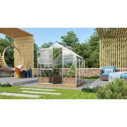 Serre De Jardin Venus 3,8m² En Aluminium Et Verre De Sécurité 3mm - Vitavia -Jardin Serre Boutique serre de jardin venus 38m en aluminium et verre de securite 3mm vitavia 3