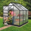 Serre De Jardin Venus 3,8m² En Aluminium Noir Et Polycarbonate 4mm - Vitavia -Jardin Serre Boutique serre de jardin venus 38m en aluminium noir et polycarbonate 4mm vitavia