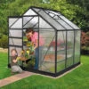 Serre De Jardin Venus 3,8m² En Aluminium Noir Et Polycarbonate 6mm - Vitavia -Jardin Serre Boutique serre de jardin venus 38m en aluminium noir et polycarbonate 6mm vitavia