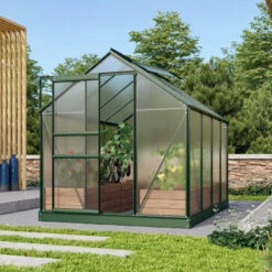 Serre De Jardin Venus 5m² En Aluminium émeraude Et Polycarbonate 4mm - Vitavia -Jardin Serre Boutique serre de jardin venus 5m en aluminium emeraude et polycarbonate 4mm vitavia 1