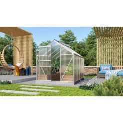 Serre De Jardin Venus 5m² En Aluminium Et Panneaux De Polycarbonate 6mm - Vitavia -Jardin Serre Boutique serre de jardin venus 5m en aluminium et panneaux de polycarbonate 6mm vitavia 4
