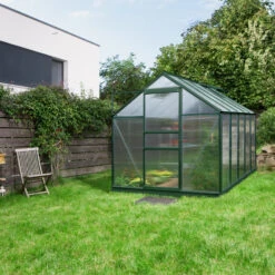 Serre De Jardin Venus 6,2m² En Aluminium émeraude Et Polycarbonate 4mm - Vitavia -Jardin Serre Boutique serre de jardin venus 62m en aluminium emeraude et polycarbonate 4mm vitavia 2