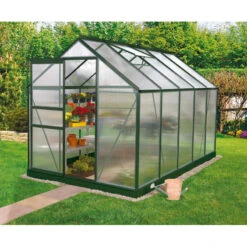 Serre De Jardin Venus 6,2m² En Aluminium émeraude Et Polycarbonate 4mm - Vitavia -Jardin Serre Boutique serre de jardin venus 62m en aluminium emeraude et polycarbonate 4mm vitavia 5