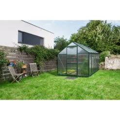 Serre De Jardin Venus 6,2m² En Aluminium émeraude Et Polycarbonate 6mm - Vitavia -Jardin Serre Boutique serre de jardin venus 62m en aluminium emeraude et polycarbonate 6mm vitavia 2