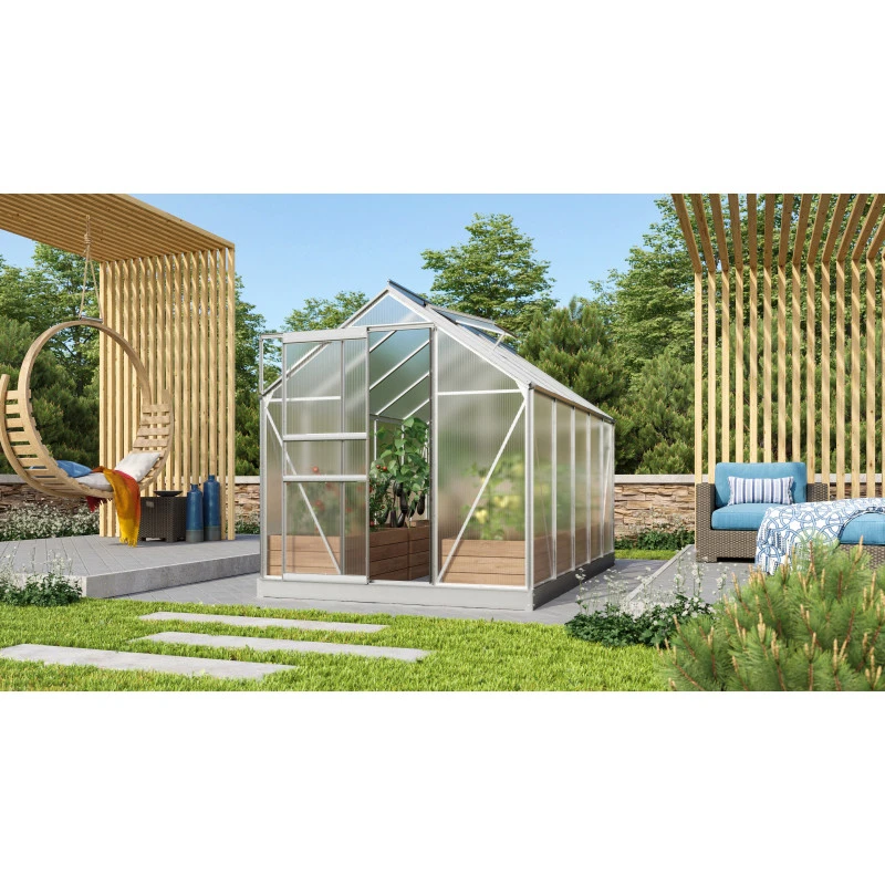 Serre De Jardin Venus 6,2m² En Aluminium Et Panneaux De Polycarbonate 4mm - Vitavia 13 Serre De Jardin Venus 6,2m² En Aluminium Et Panneaux De Polycarbonate 4mm - Vitavia – Image 11