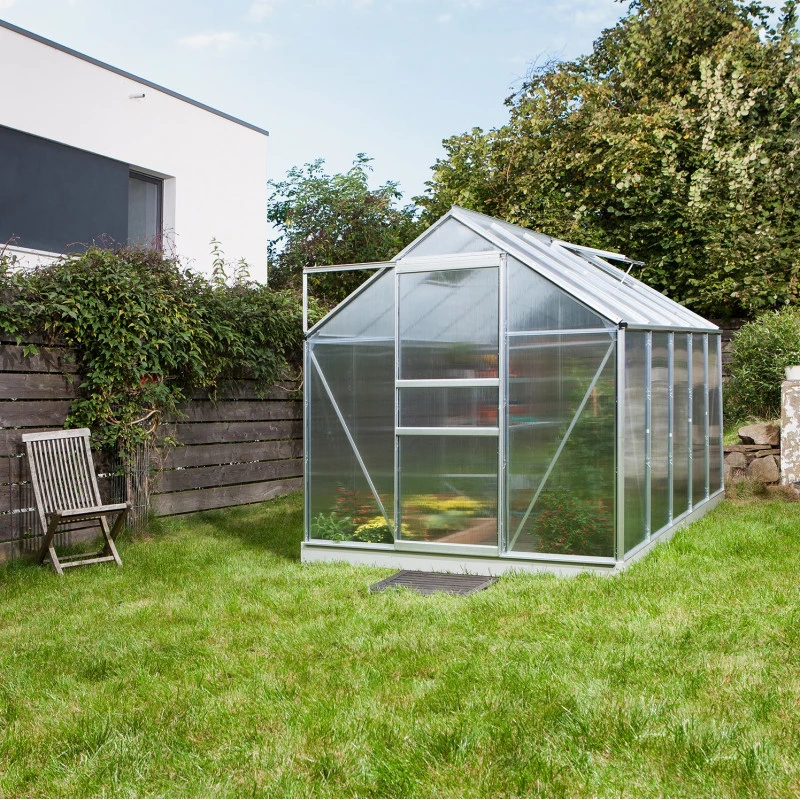 Serre De Jardin Venus 6,2m² En Aluminium Et Panneaux De Polycarbonate 4mm - Vitavia 6 Serre De Jardin Venus 6,2m² En Aluminium Et Panneaux De Polycarbonate 4mm - Vitavia – Image 4