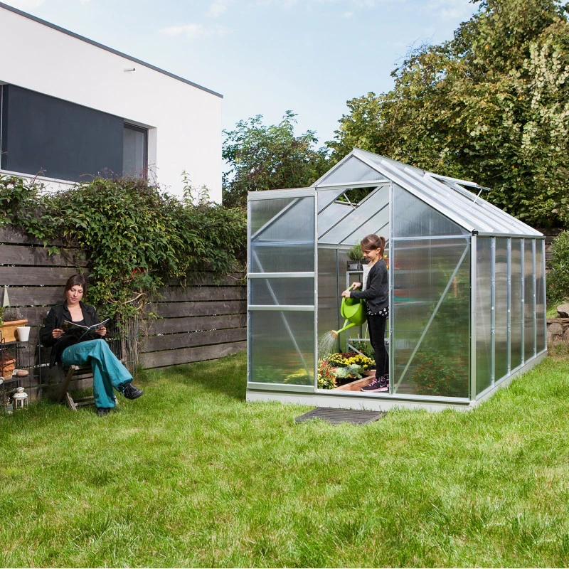 Serre De Jardin Venus 6,2m² En Aluminium Et Panneaux De Polycarbonate 4mm - Vitavia 8 Serre De Jardin Venus 6,2m² En Aluminium Et Panneaux De Polycarbonate 4mm - Vitavia – Image 6