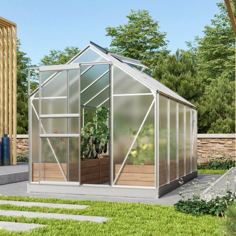 Serre De Jardin Venus 6,2m² En Aluminium Et Panneaux De Polycarbonate 4mm - Vitavia 3 Serre De Jardin Venus 6,2m² En Aluminium Et Panneaux De Polycarbonate 4mm - Vitavia
