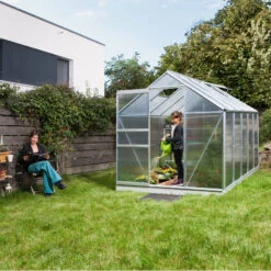 Serre De Jardin Venus 6,2m² En Aluminium Et Panneaux De Polycarbonate 6mm - Vitavia -Jardin Serre Boutique serre de jardin venus 62m en aluminium et panneaux de polycarbonate 6mm vitavia 4