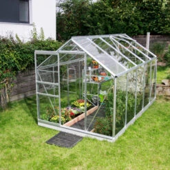 Serre De Jardin Venus 6,2m² En Aluminium Et Verre De Sécurité 3mm - Vitavia -Jardin Serre Boutique serre de jardin venus 62m en aluminium et verre de securite 3mm vitavia 1